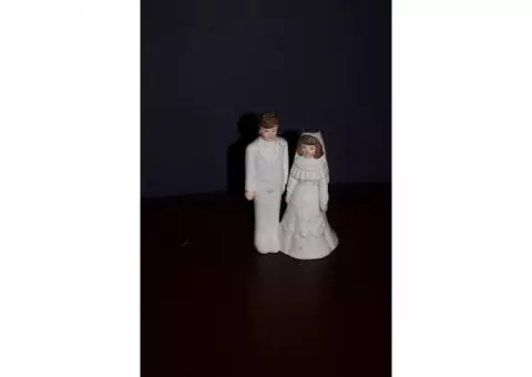 Groom and Bride wedding cake topper